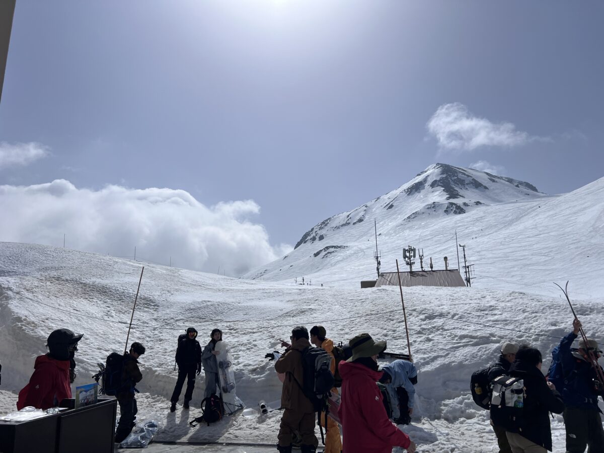 室堂駅に到着したところ