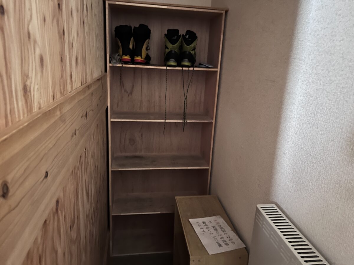 雷鳥荘の下駄箱